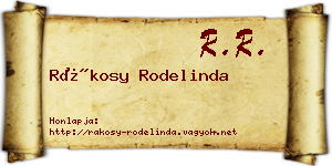 Rákosy Rodelinda névjegykártya